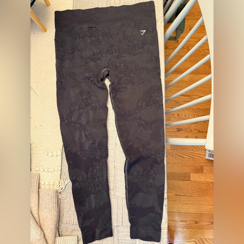 GymShark Black Textured Leggings